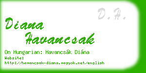 diana havancsak business card